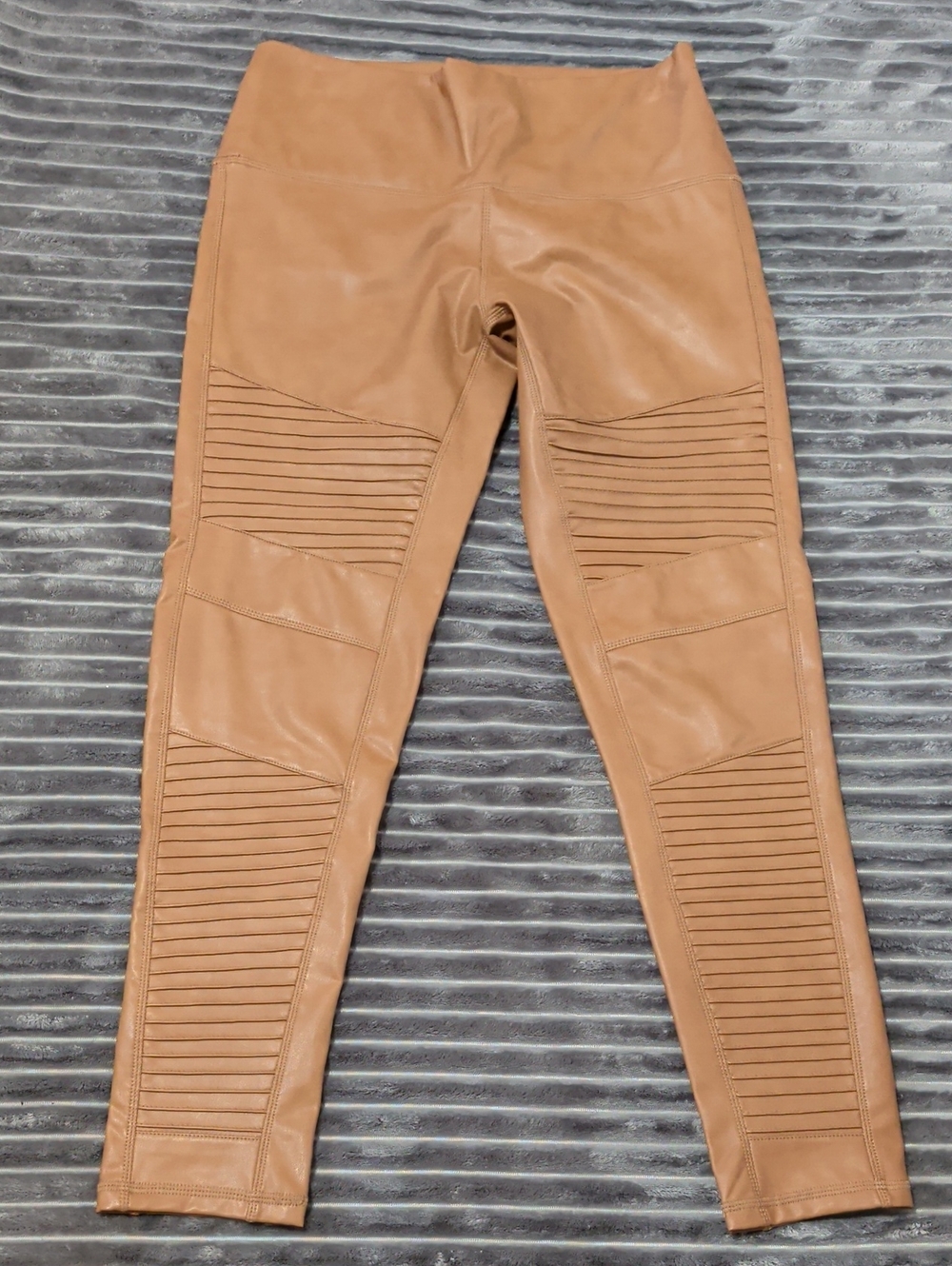High-Waist Faux Leather Moto Leggings 7 For All Mankind